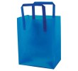 COLOR FROSTED TRI-FOLD HANDLE SHOPPING BAGS